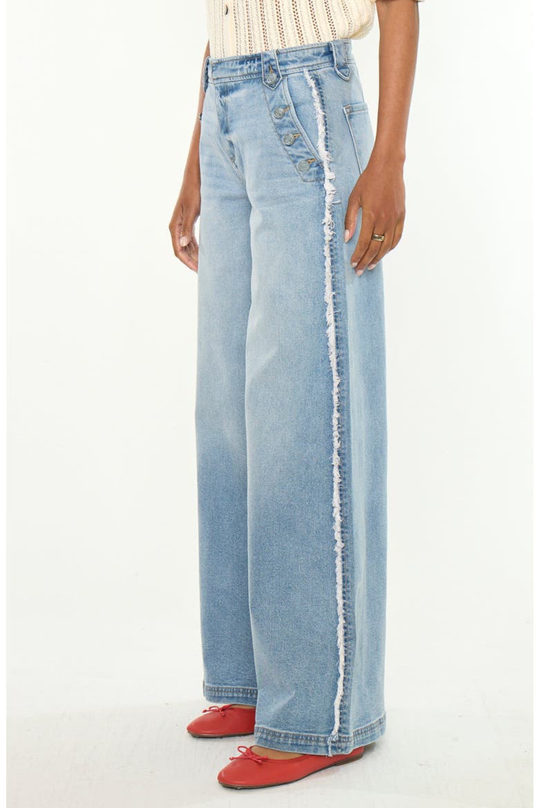 Kennedy High Rise Super Wide Jeans, Alternate, color, Light Wash
