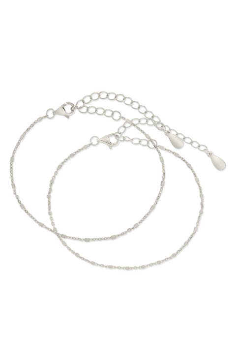 Chloe Set of 2 Station Bracelets