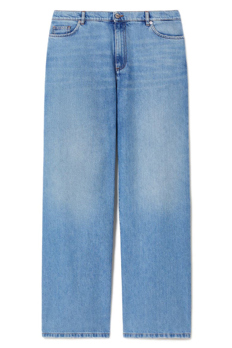 Sriva Wide Leg Jeans, Alternate, color, NAVY