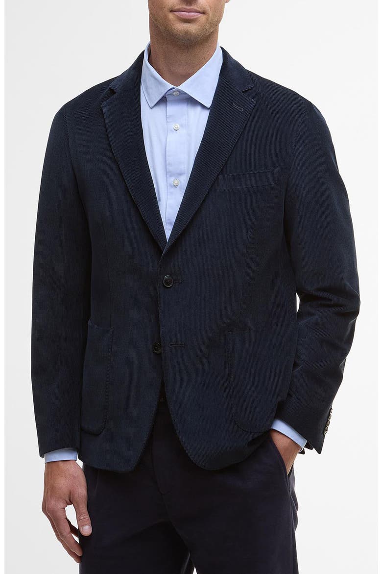 Wallington Stretch Corduroy Blazer, Main, color, NAVY
