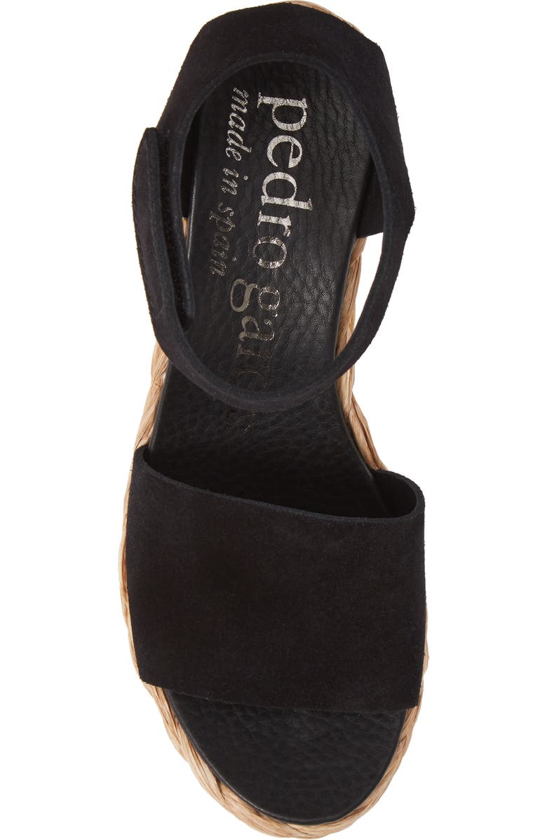 Pedro Garcia Dory Raffia Wedge Sandal, Alternate, color,