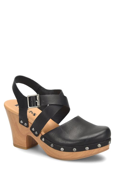 Abloom Strappy Clog Platform Slingback Pump (Women)