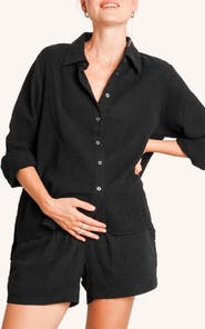 Nom Maternity The Easy Maternity Button-Up Shirt