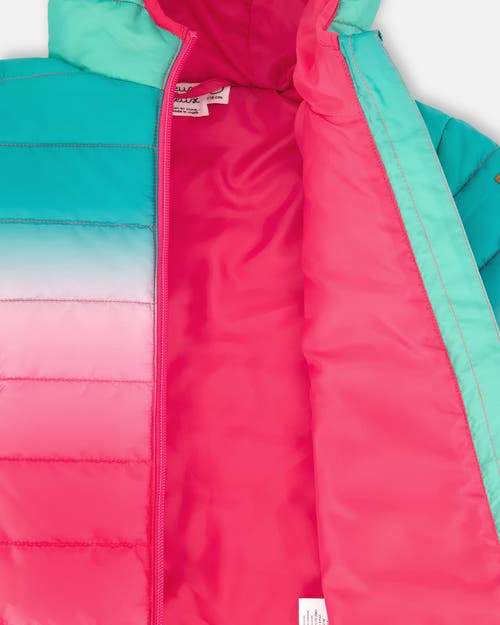 Deux Par Deux Quilted Mid-season Jacket In Multi