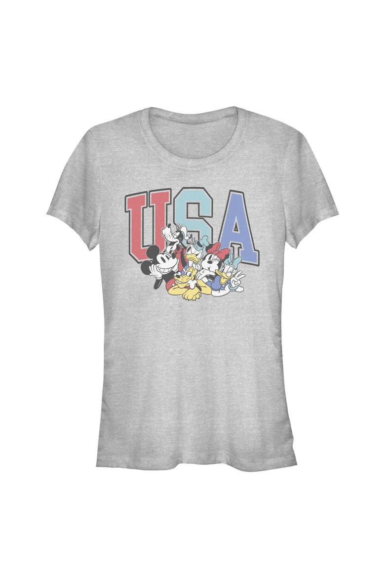 Junior's The American Dream Team Short Sleeve Graphic T-Shirt, Main, color, Athletic Heather