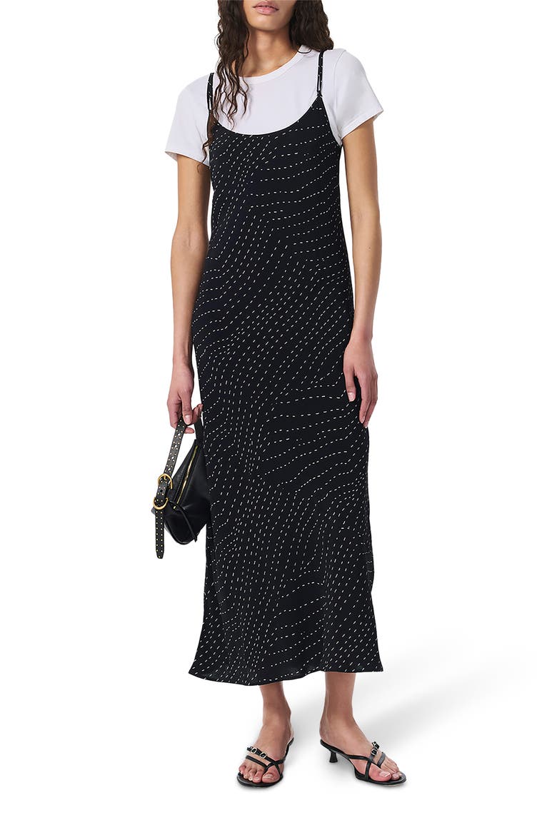 Alessia Maxi Dress, Alternate, color, BLACK PRINT