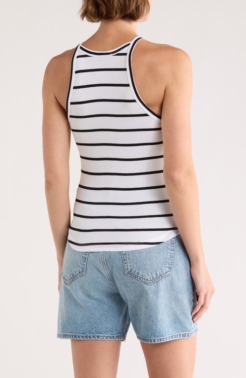 Sanctuary Rib Racerback Tank Top In White