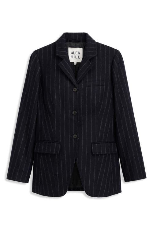 Alex Mill Chalkstripe Primrose Blazer In Wool In Multi