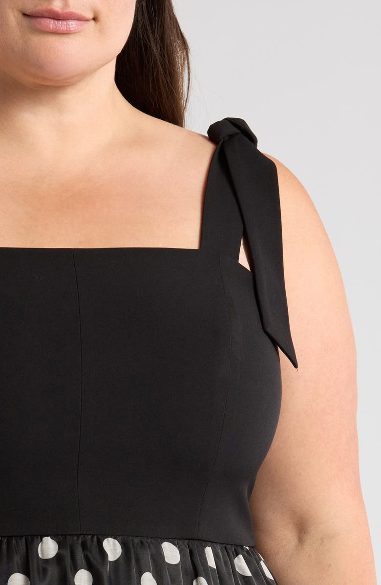 Anne Klein Tie Strap Midi Dress, Alternate, color, 