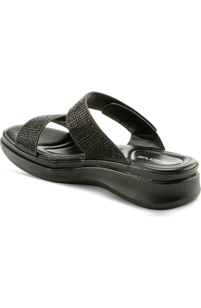 Flexus by Spring Step Bling Slide Sandal, Alternate, color, Black