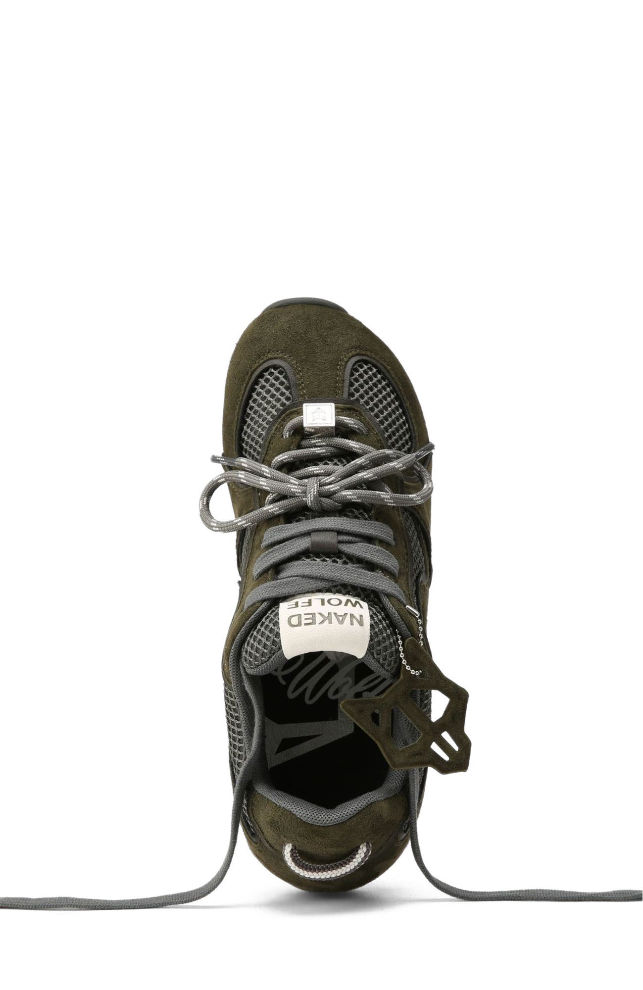 Adored Mesh Sneaker, Alternate, color, Green Mesh