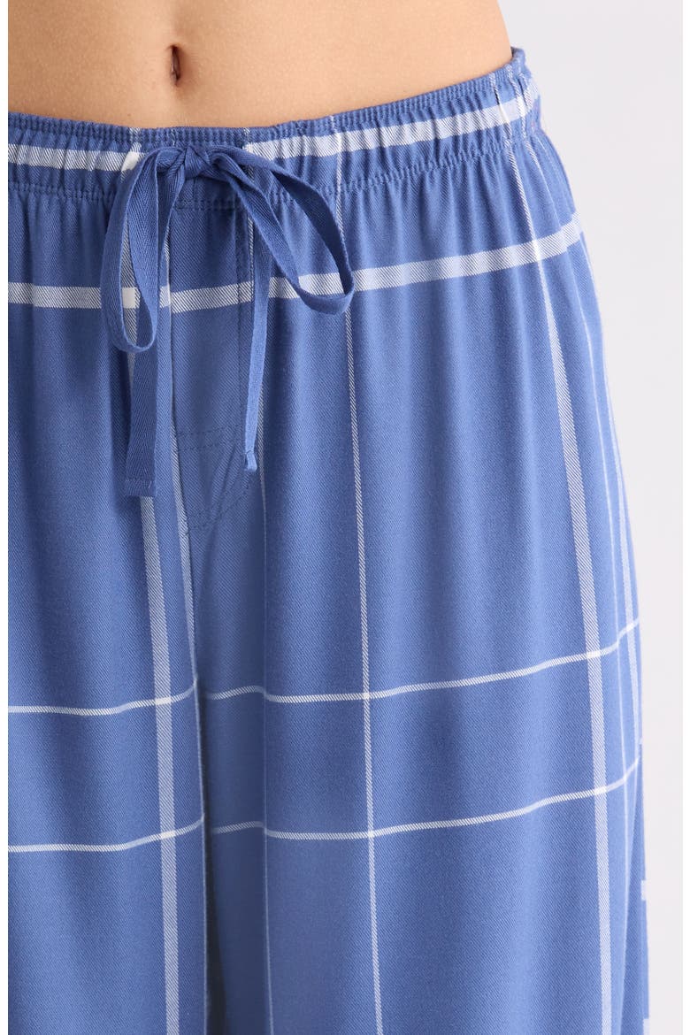 Comfy Plaid Pajamas, Alternate, color, NAVY/ BISCUIT