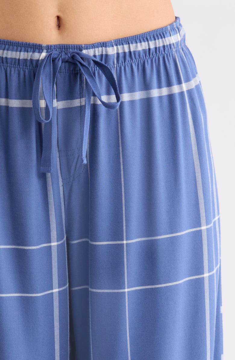 Papinelle Comfy Plaid Pajamas, Alternate, color, Navy/ Biscuit