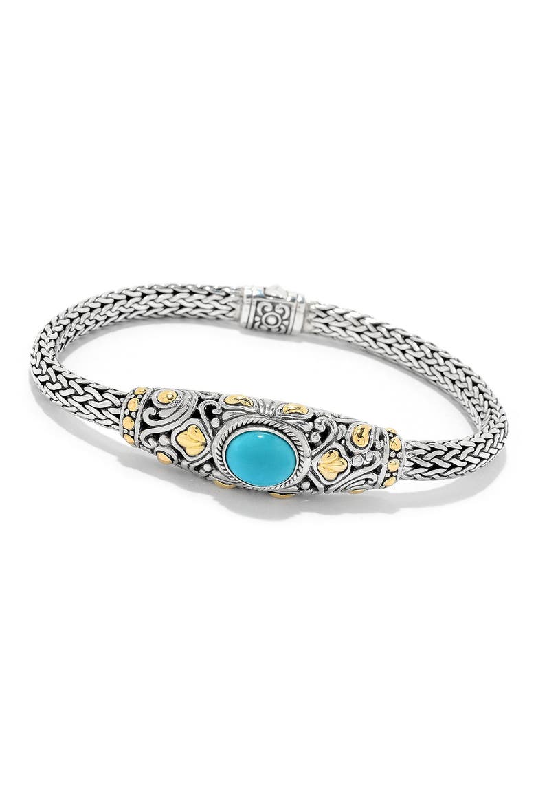 Sleeping Beauty Turquoise Bangle Bracelet, Main, color, TURQUOISE