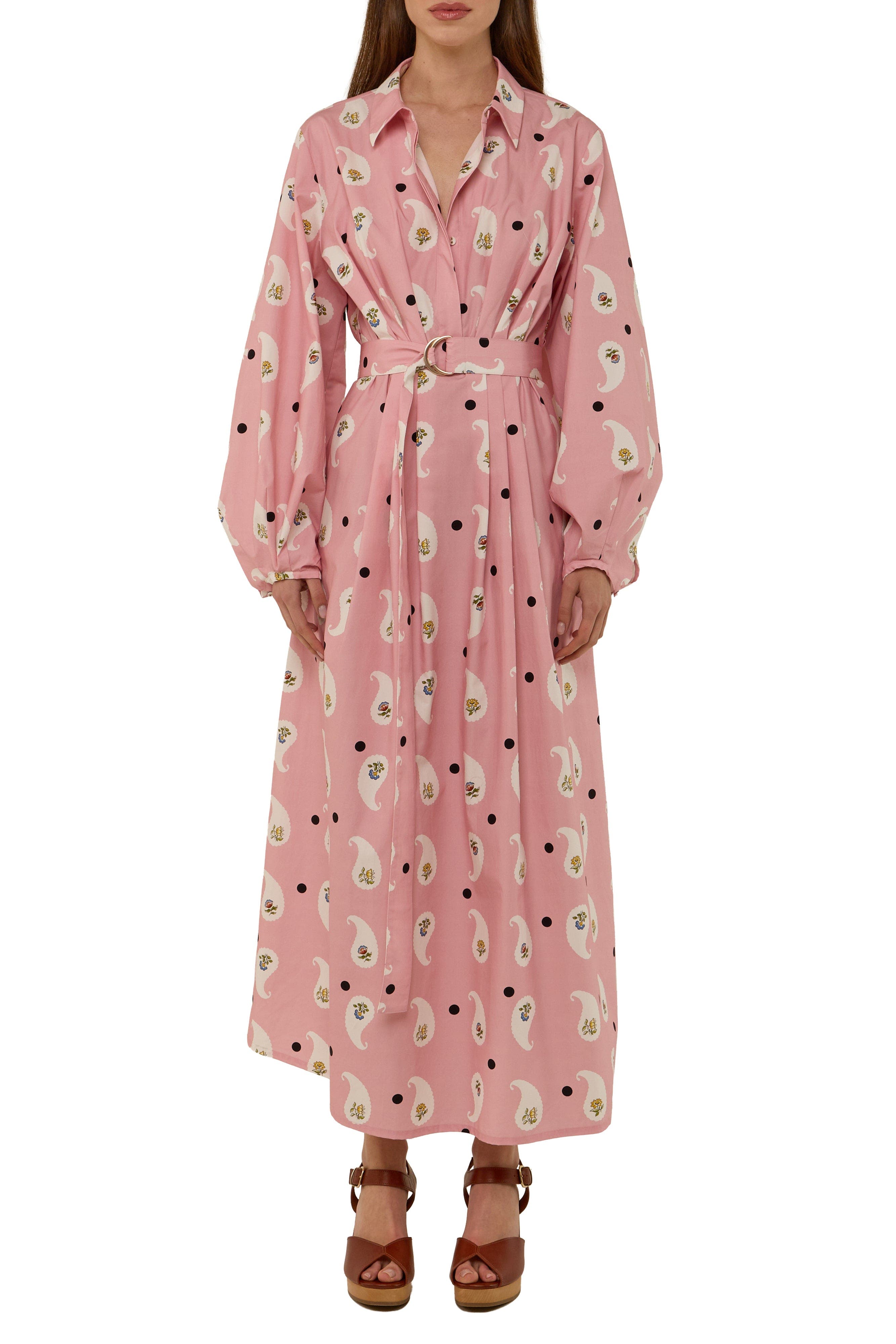 Palm Noosa Emily Shirt Dress In Bicheno Paisley