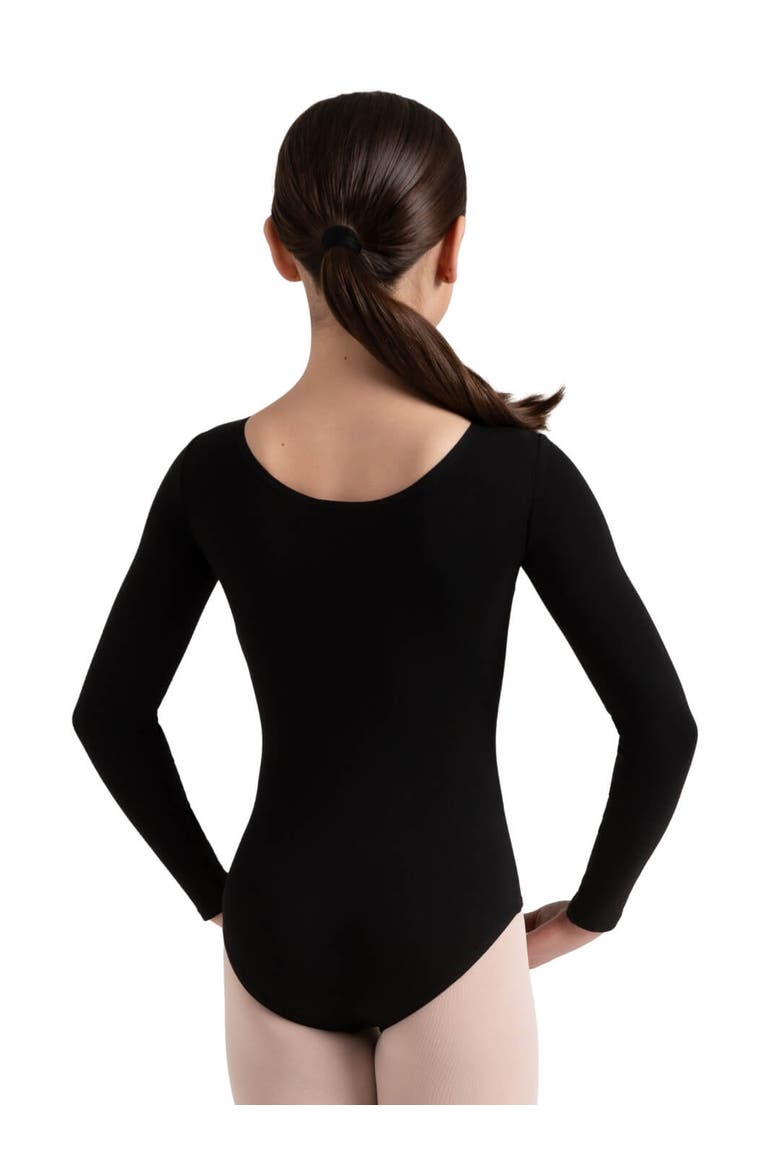 Long Sleeve Leotard, Alternate, color, black