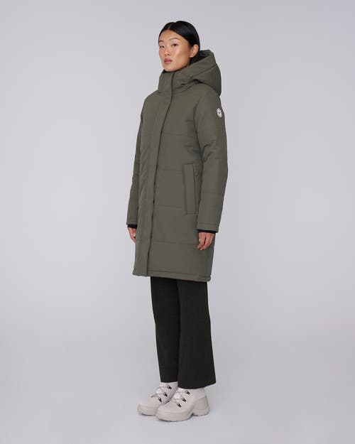Quartz Co. Madeline | Hooded Insulated Winter Jacket In Olive