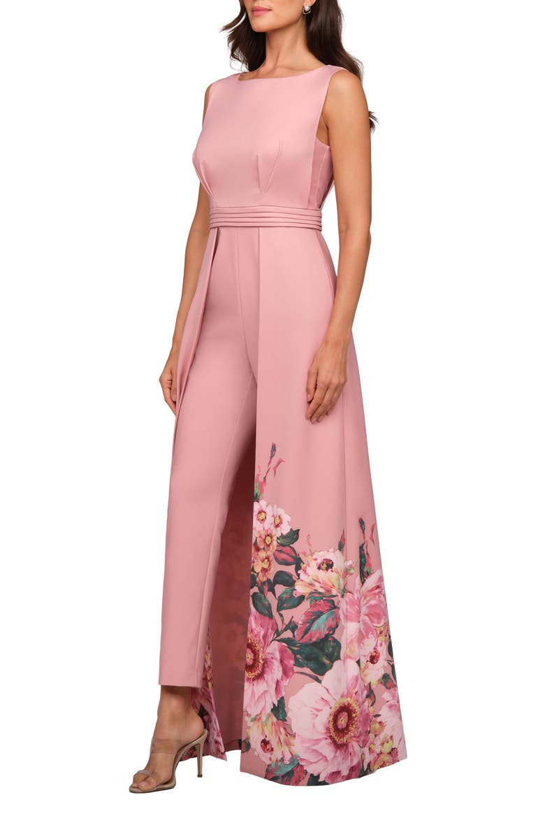 Marilotte Floral Print Maxi Jumpsuit, Alternate, color, ROSE PETAL MULTI