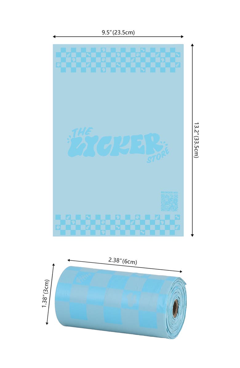 The Licker Store 13 in. x 9 in. Extra Thick Leak Proof Unscented Dog Poop Bags, Blue, Alternate, color, 540 Count, 36-Rolls