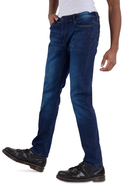 X-ray Xray Saddle Stitch Stretch Straight Leg Jeans In Purple