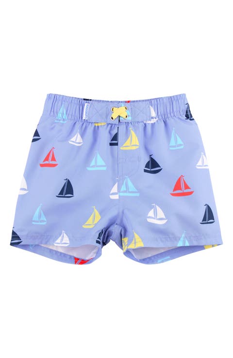 Kids' Sailboat Print Swim Trunks (Toddler & Little Kid)