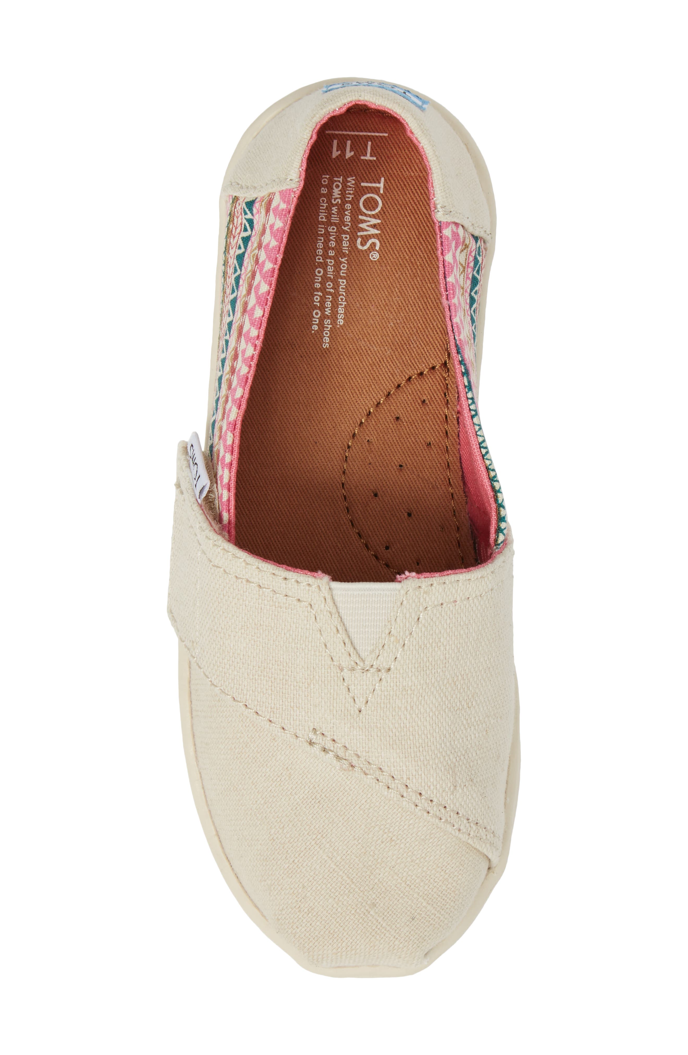Alpargata Classic Print Slip-On, Alternate, color, NATURAL HEMP