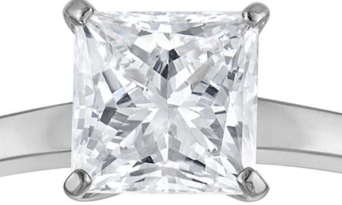 Fzn 14k Gold Lab Grown Diamond Ring In Silver