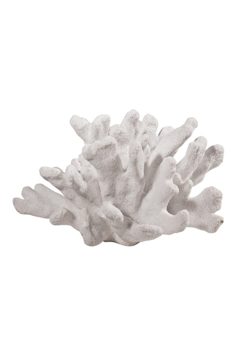 Inna Elkhorn Faux Coral Scultpure, Main, color, WHITE