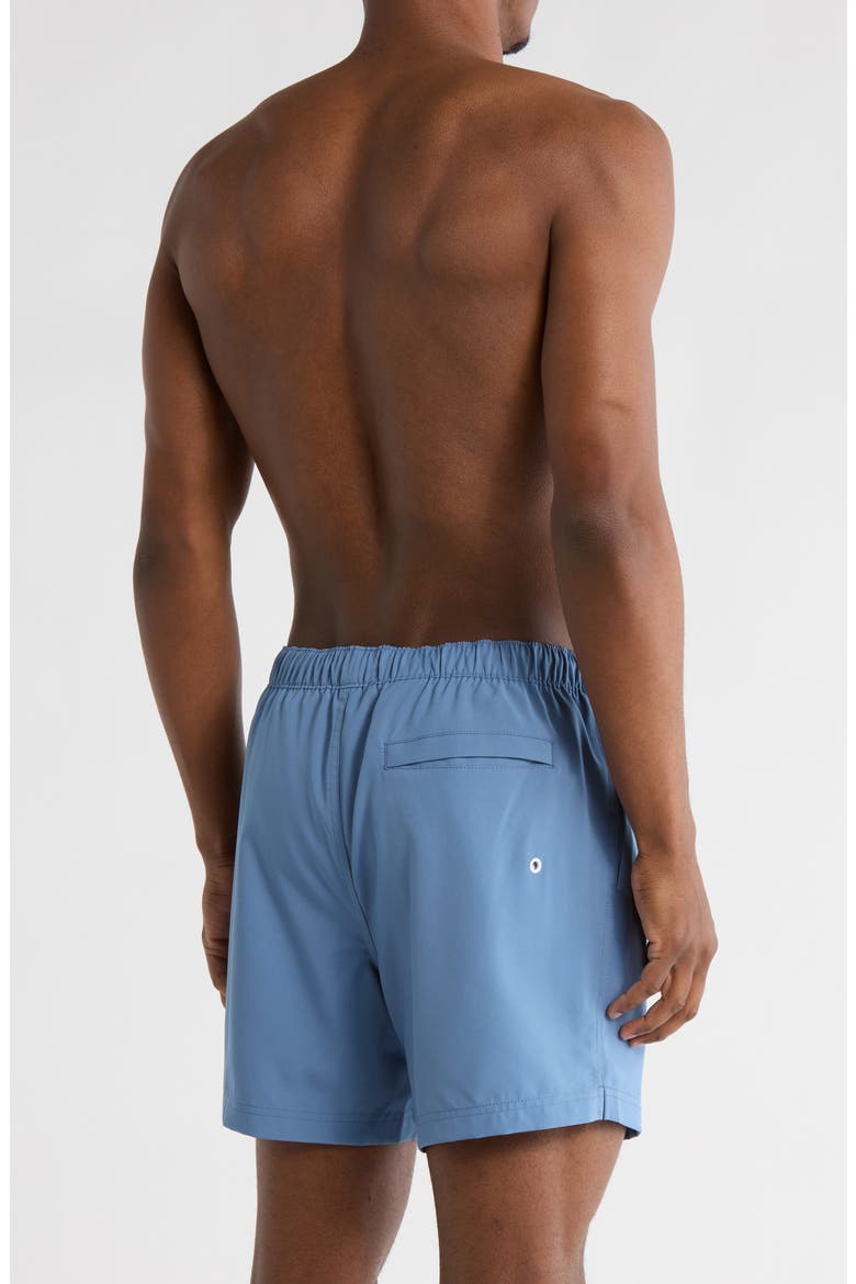 Solid 5-Inch Swim Trunks, Alternate, color, COPEN BLUE