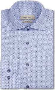 Bugatchi Devon OoohCotton® Tile Geo Print Button-Up Shirt