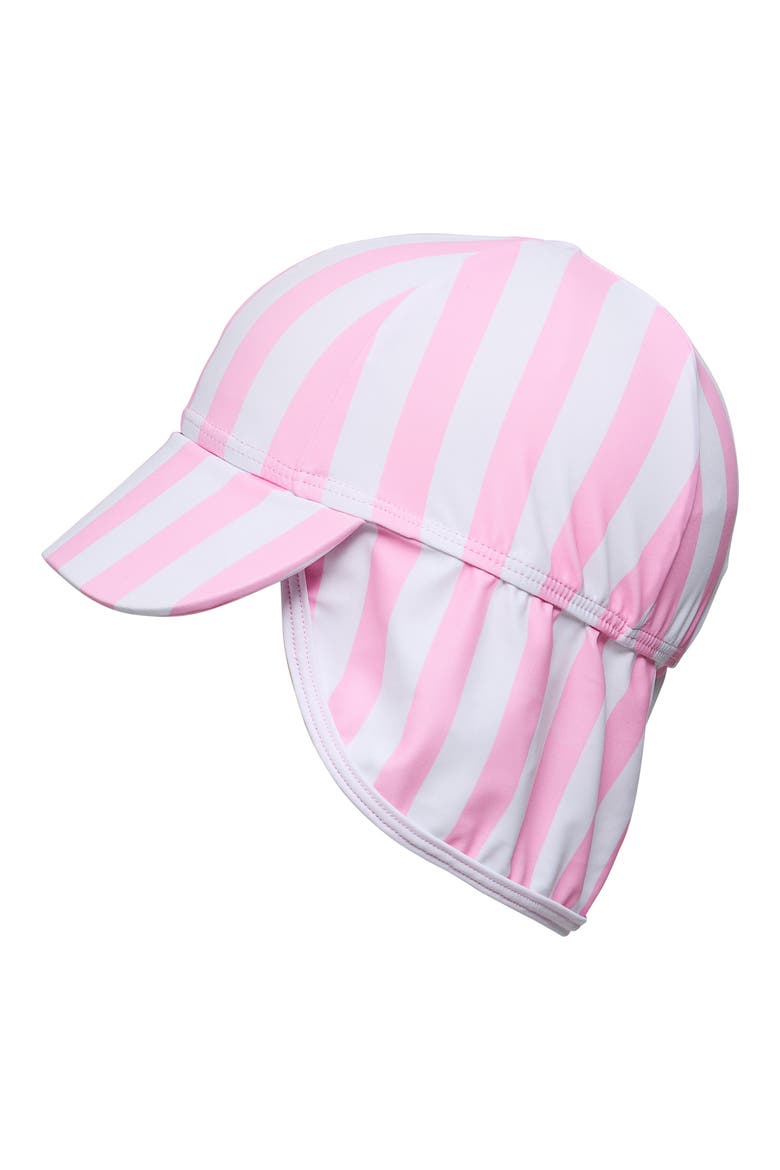 Kids' Stripe Floating Flap Hat, Alternate, color, PINK