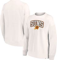 FANATICS Women's Fanatics Branded White Phoenix Suns Tonal Leopard Pullover Sweatshirt