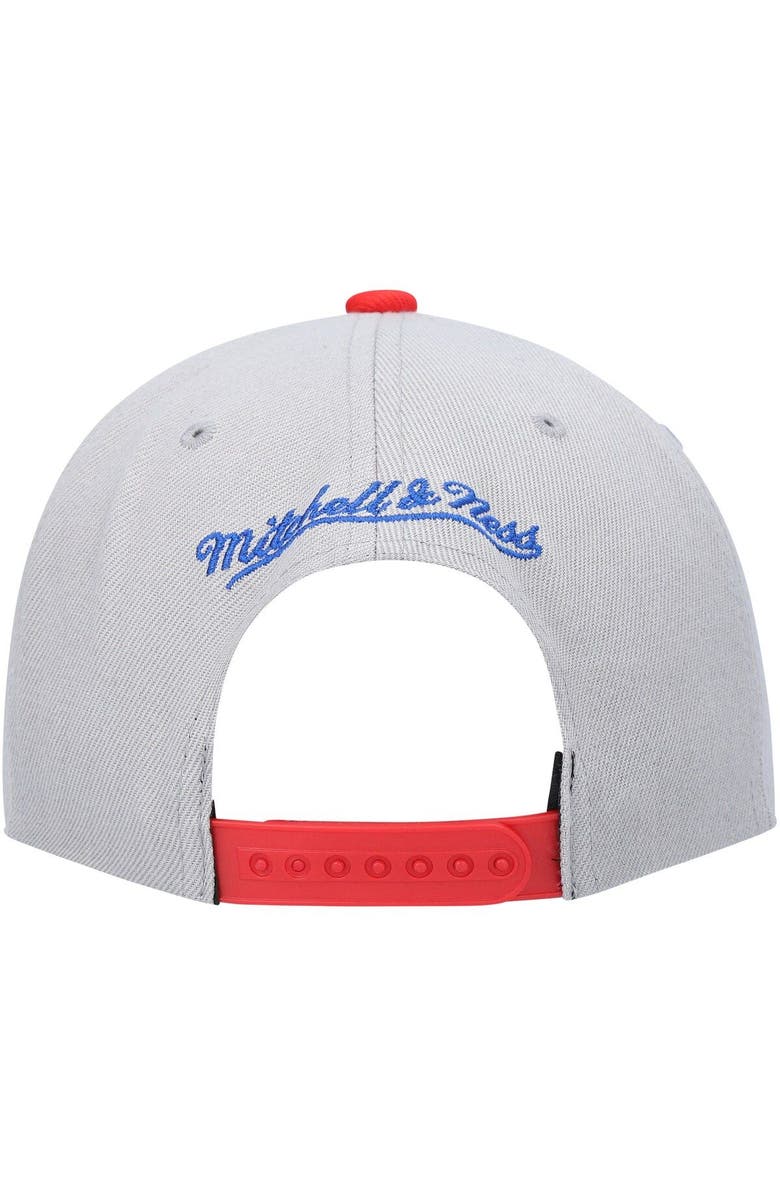 Mitchell & Ness Men's Mitchell & Ness Gray Los Angeles Lakers Hardwood Classics 35th Anniversary Snapback Hat, Alternate, color, 