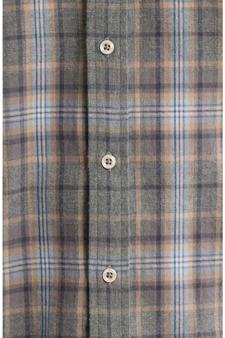 Franklin Modern Fit Plaid Cotton Button-Up Shirt, Alternate, color, COAL