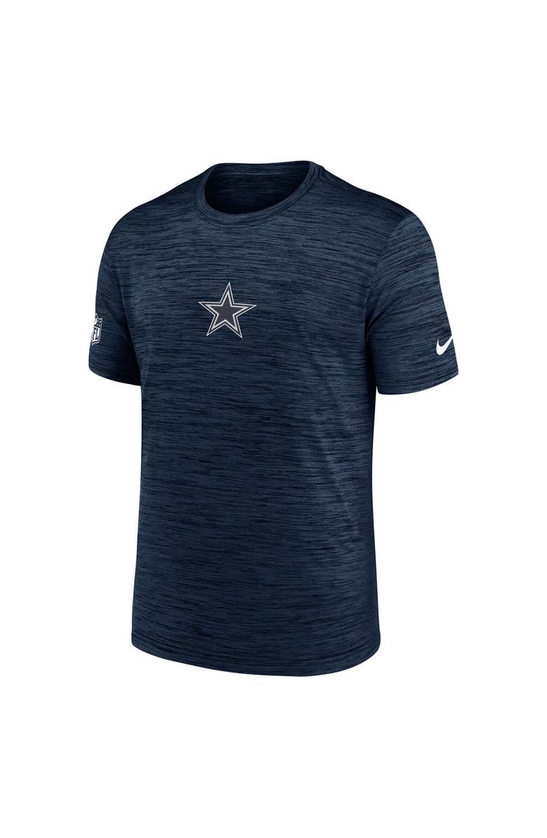 Nike Men's Nike Navy Dallas Cowboys Sideline Velocity Performance T-Shirt, Alternate, color, Navy