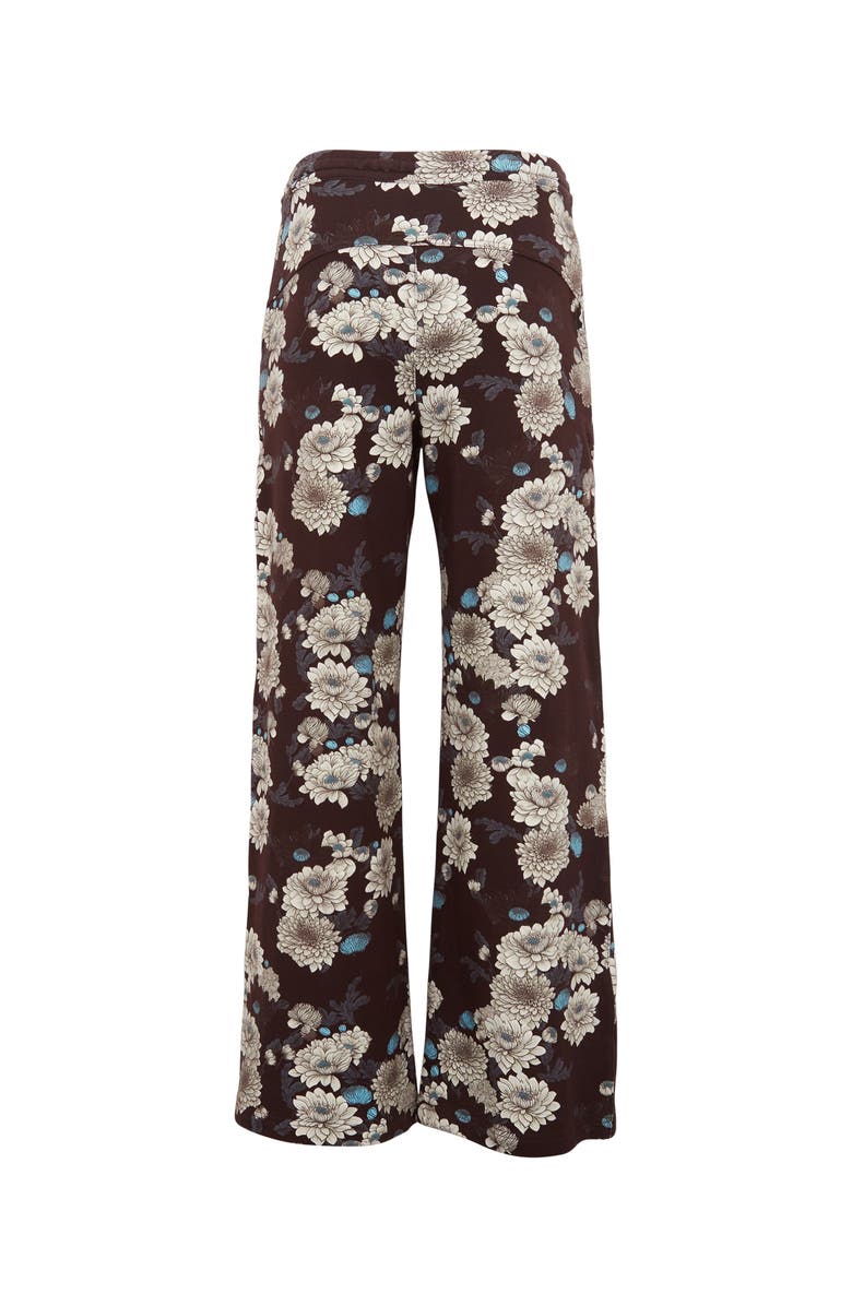 Lords of Harlech Paige Wide Leg Brushed Knit Pant, Alternate, color, Serious Floral Black