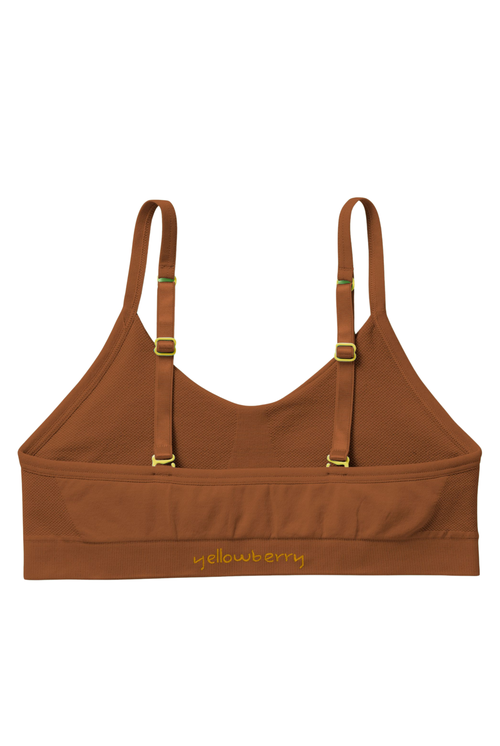 Yellowberry Tulip Seamless Bra In Mocha