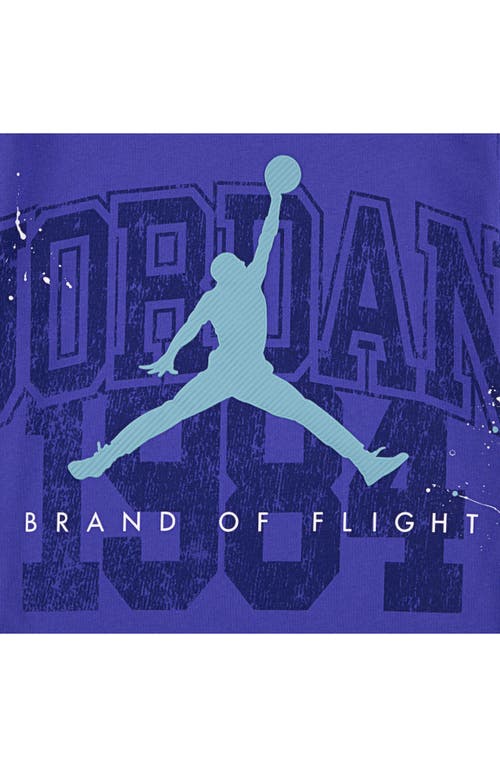 Jordan Kids' Jumpman Paint Splatter Logo Graphic T-shirt In Purple