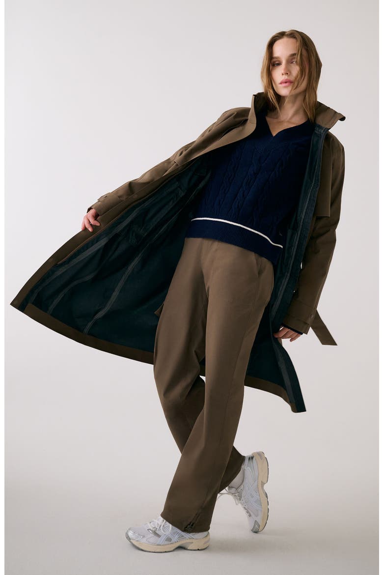 Aliz Trench Coat, Alternate, color, MOCHA