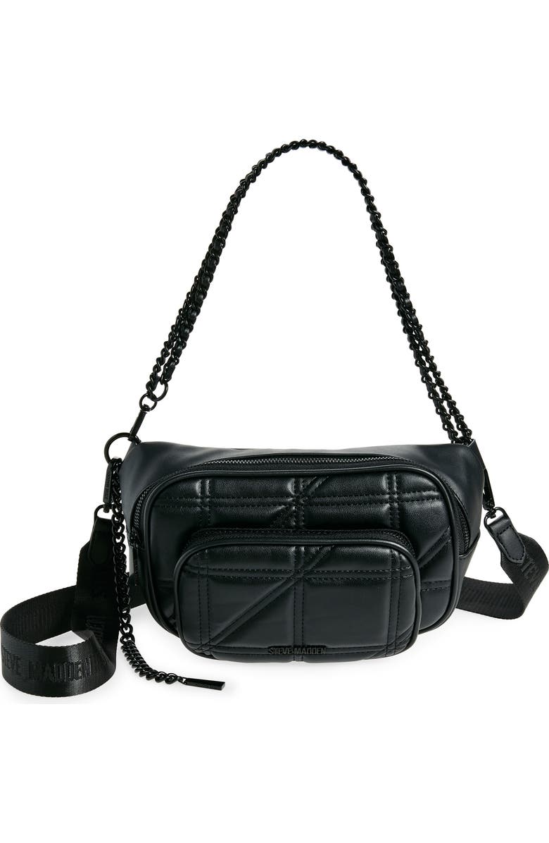Steve Madden Bswing Quilted Convertible Sling Bag, Main, color,