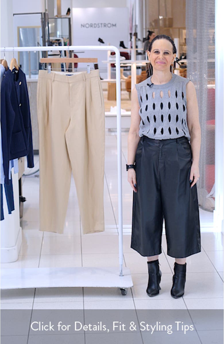 Tapered Pleated Pants, sales video thumbnail