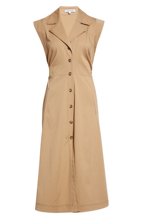 Orla Linen Blend Maxi Shirtdress