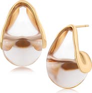 JARDIN Modern Sculpted Lucite Stud Earrings