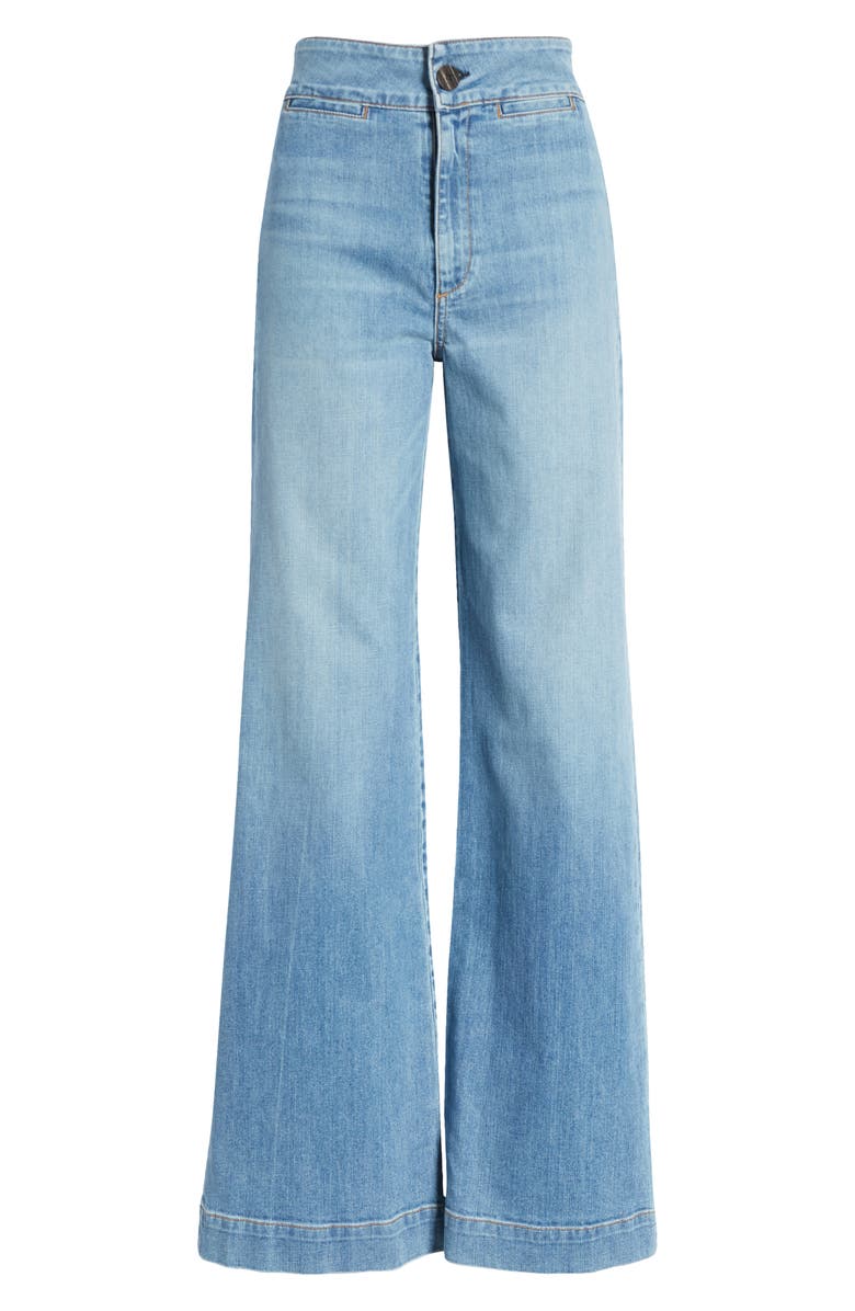 ASKK NY Brighton High Waist Wide Leg Jeans, Alternate, color, 