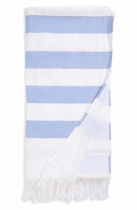 Kassatex Sardinia Beach Stripe Cotton Beach Towel