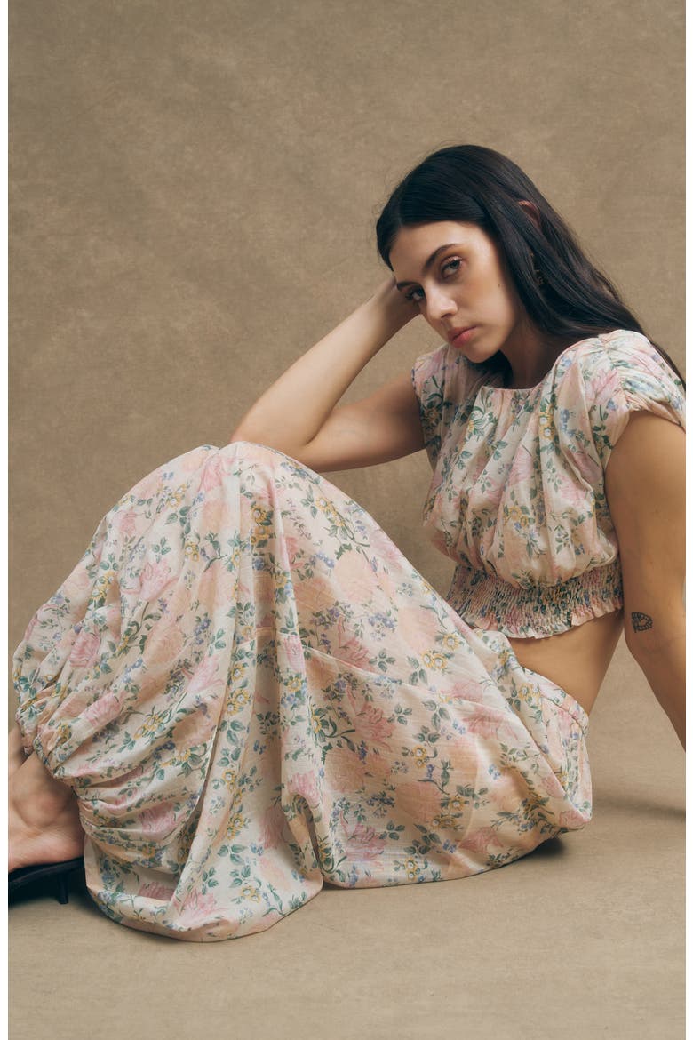 Talia Balloon Pants, Alternate, color, VINTAGE FLORAL PRINT
