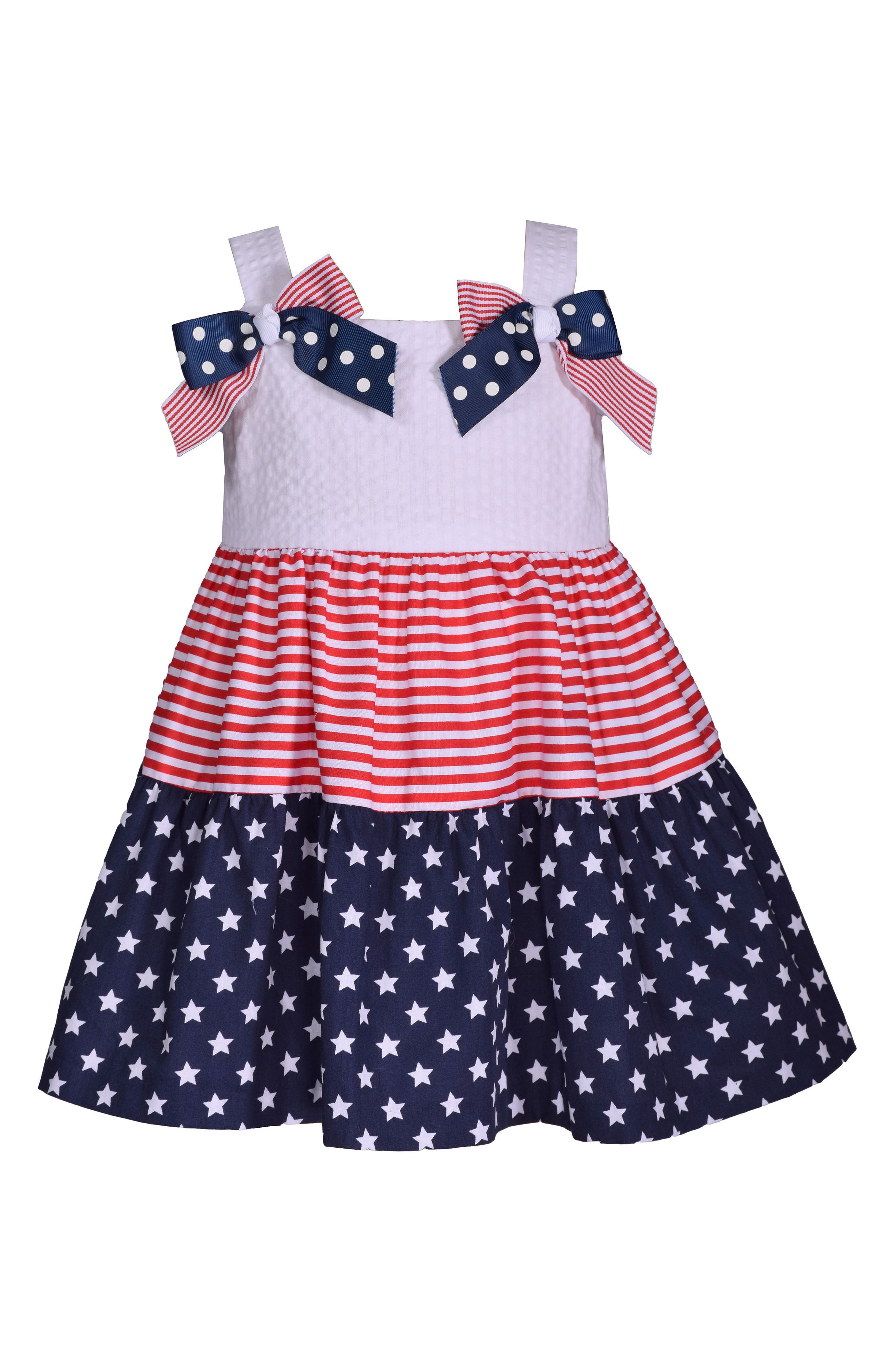Iris & Ivy Kids' Bow Shoulder American Dress