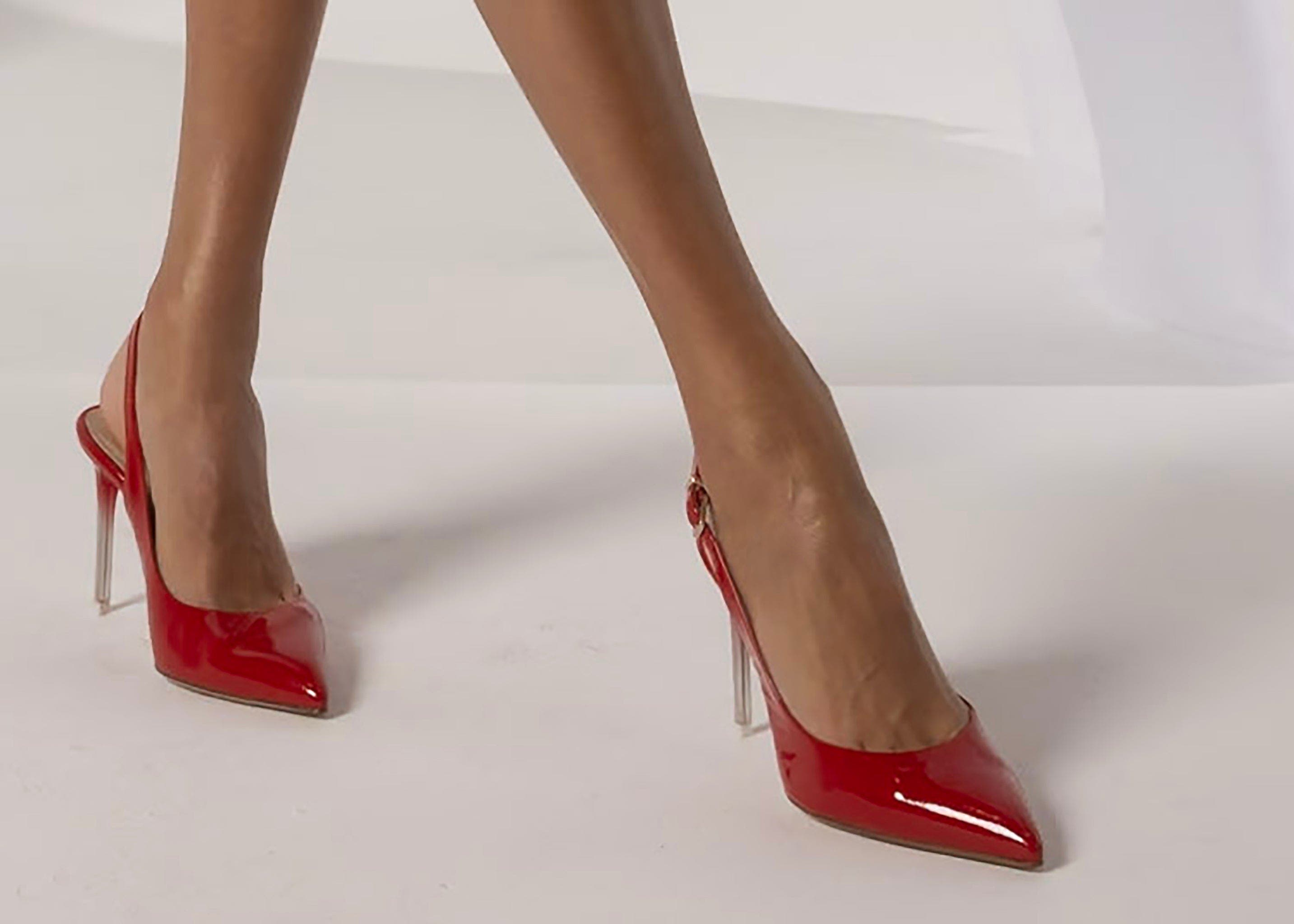 Marjorie Slingback Pointed Toe Pump, Alternate, color, RED