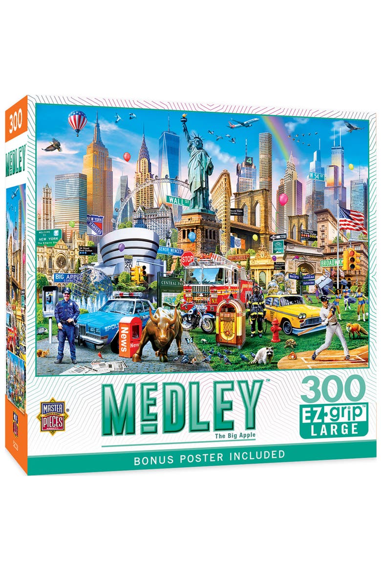 The Big Apple 300 Piece Jigsaw Puzzle, Main, color, Multicolor