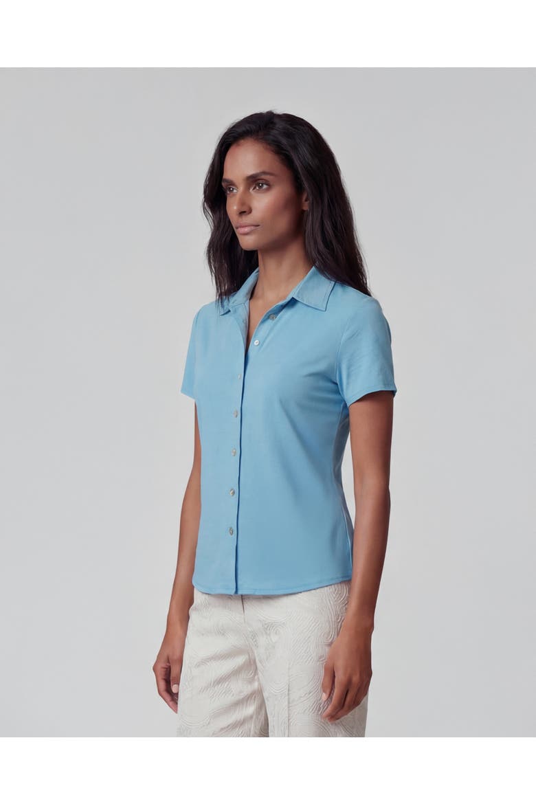Solid Womens Shirts, Alternate, color, Teal